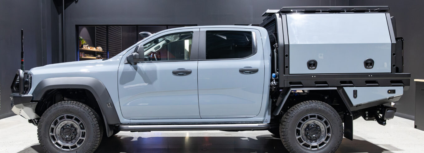 Ford Ranger Super Duty XLT fitted with a MITS Alloy Tray and Canopy at ARB Rockingham