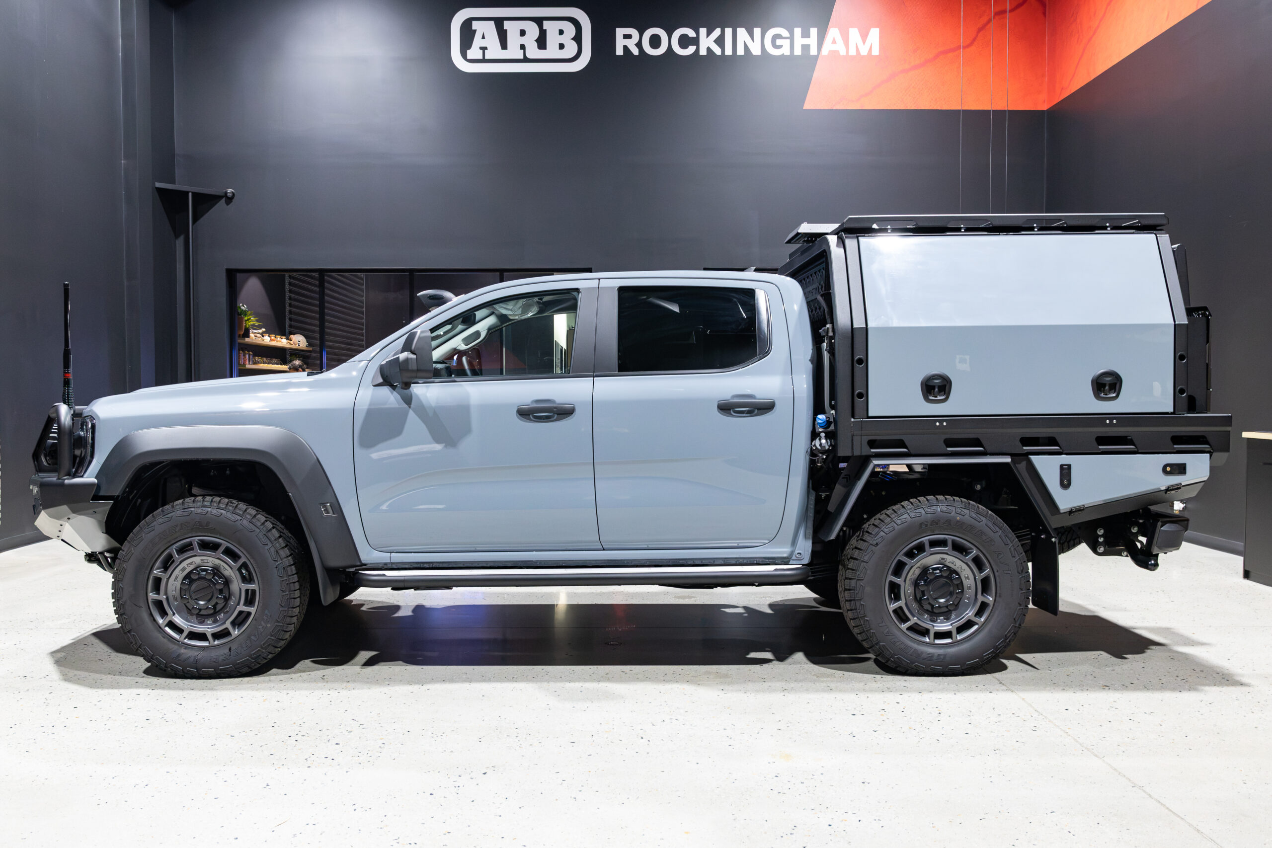 Ford Ranger Super Duty XLT fitted with a MITS Alloy Tray and Canopy at ARB Rockingham