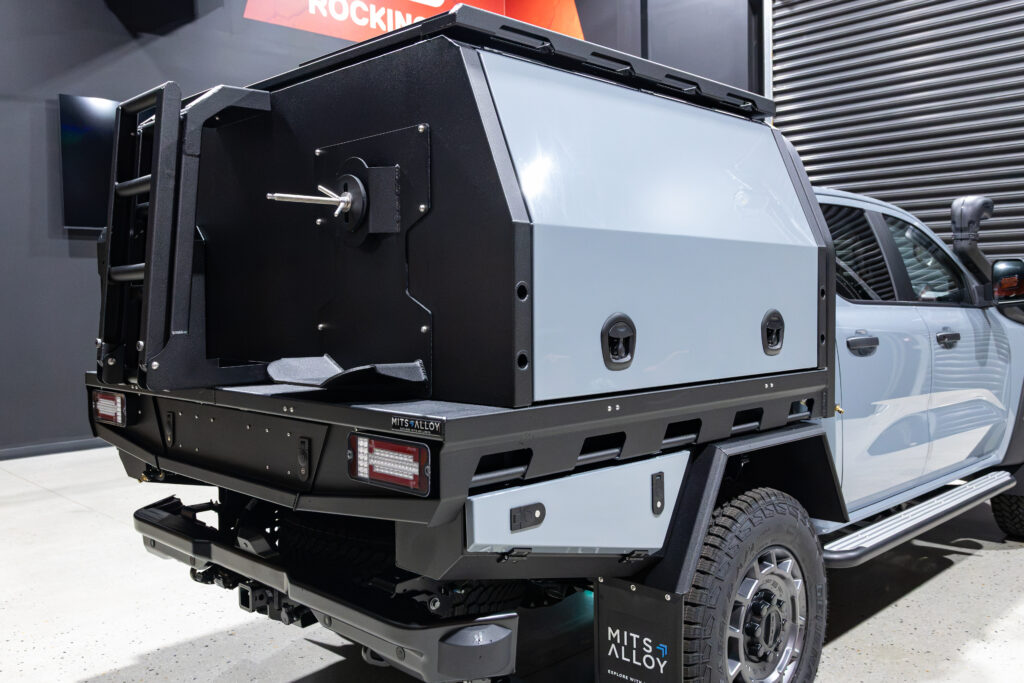 Ford Ranger Super Duty XLT fitted with a MITS Alloy Tray and Canopy at ARB Rockingham
