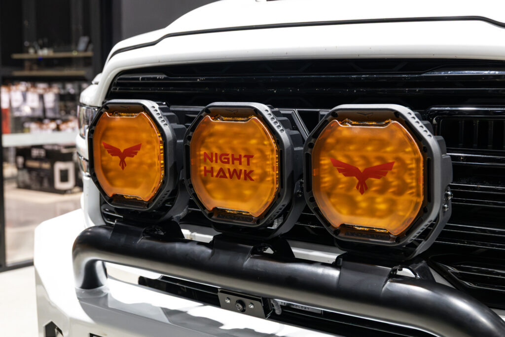 Bushranger Nighthawk driving lights fitted to Kyle's RAM 2500