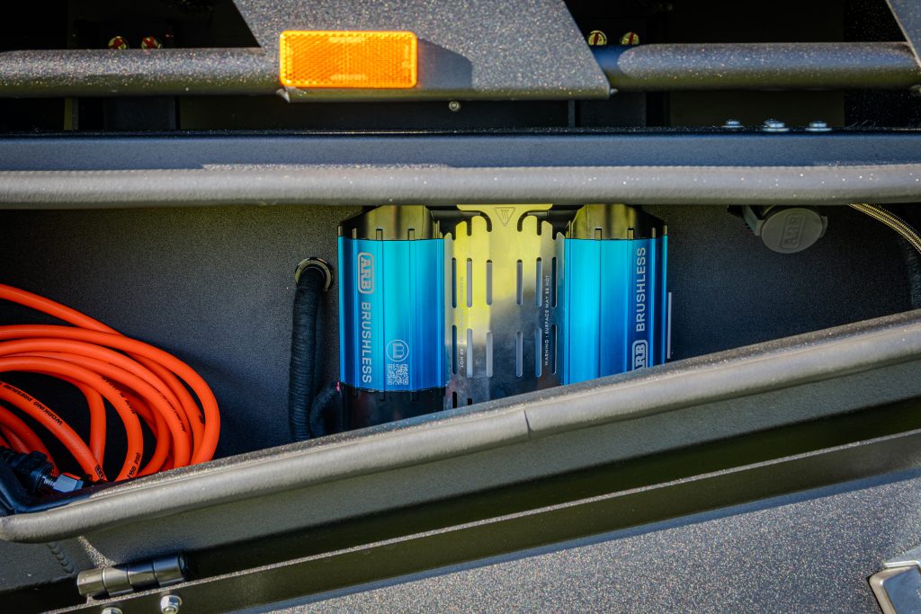 Chevrolet Silverado 2500 touring build featuring a MITS Alloy tray and canopy, Redarc electrical system, Bushranger accessories and premium touring upgrades by ARB Rockingham.