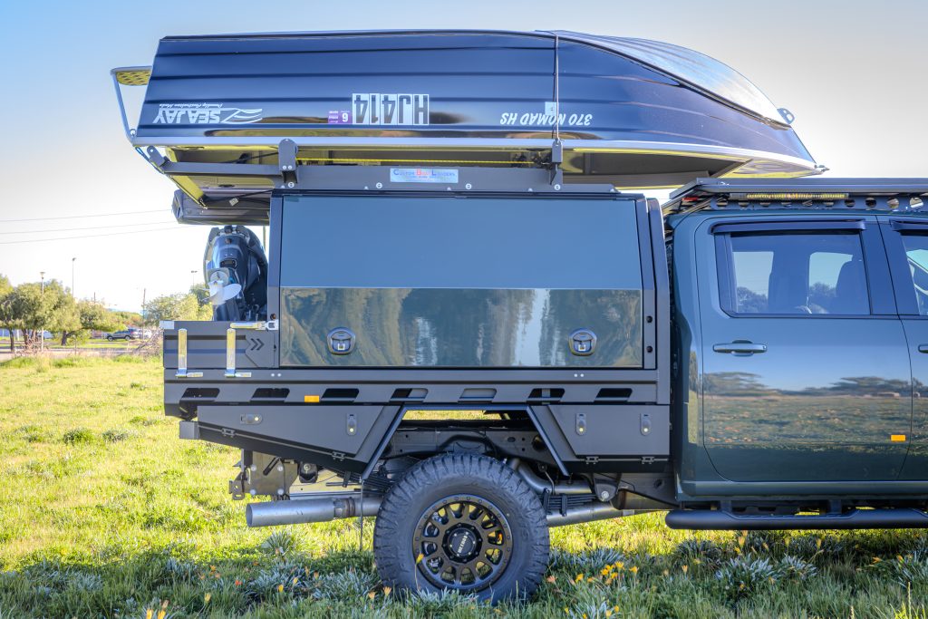 Chevrolet Silverado 2500 touring build featuring a MITS Alloy tray and canopy, Redarc electrical system, Bushranger accessories and premium touring upgrades by ARB Rockingham.