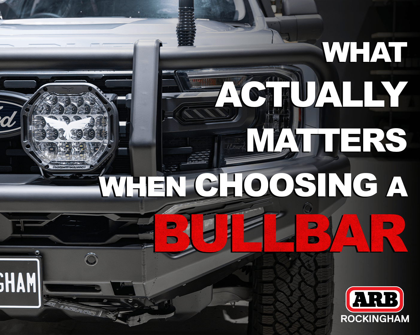 4WD fitted with an ARB bull bar for touring and regional WA travel
