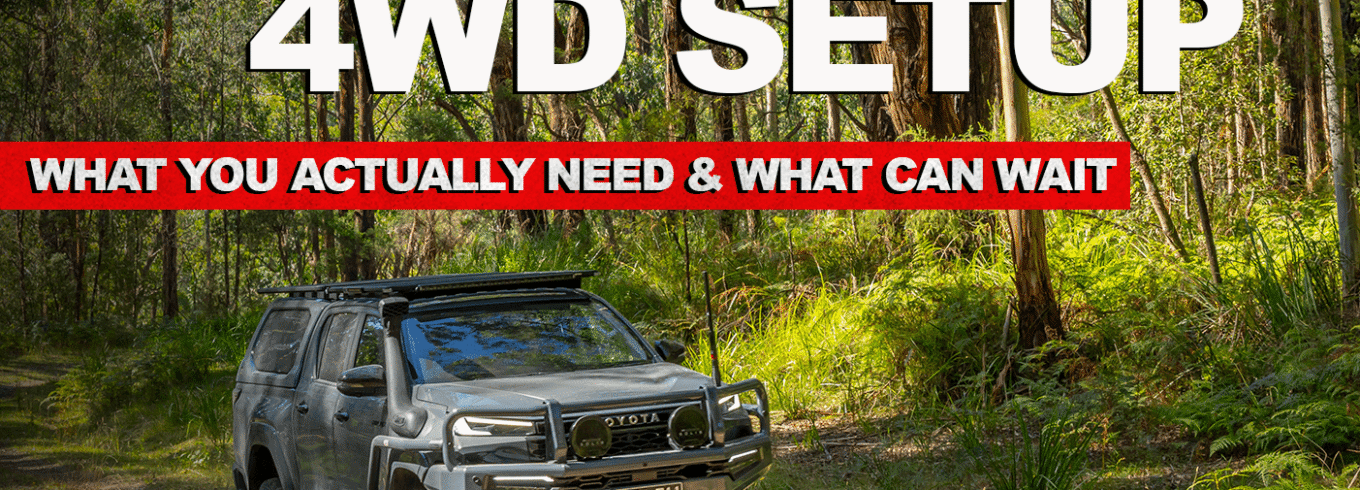 4WD set up for a weekend camping trip in Western Australia