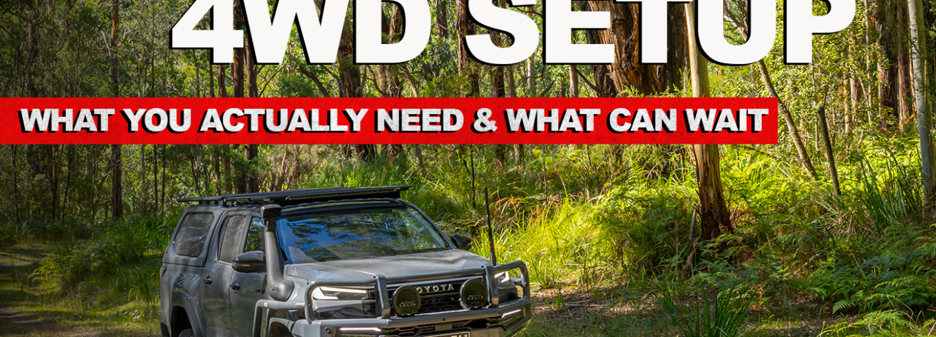 4WD set up for a weekend camping trip in Western Australia