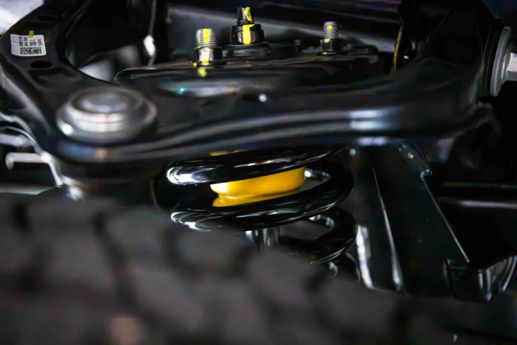 Kia Tasman fitted with Old Man Emu MT-64 suspension and GVM upgrade at ARB Rockingham