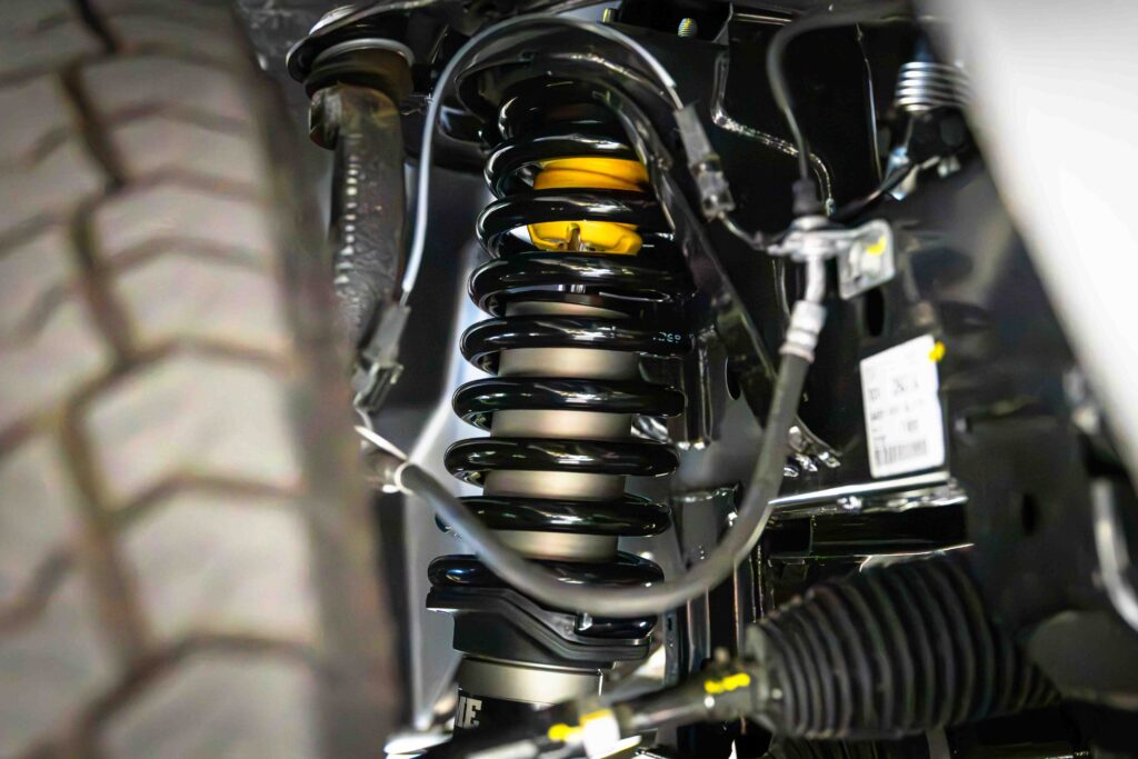 Kia Tasman fitted with Old Man Emu MT-64 suspension and GVM upgrade at ARB Rockingham