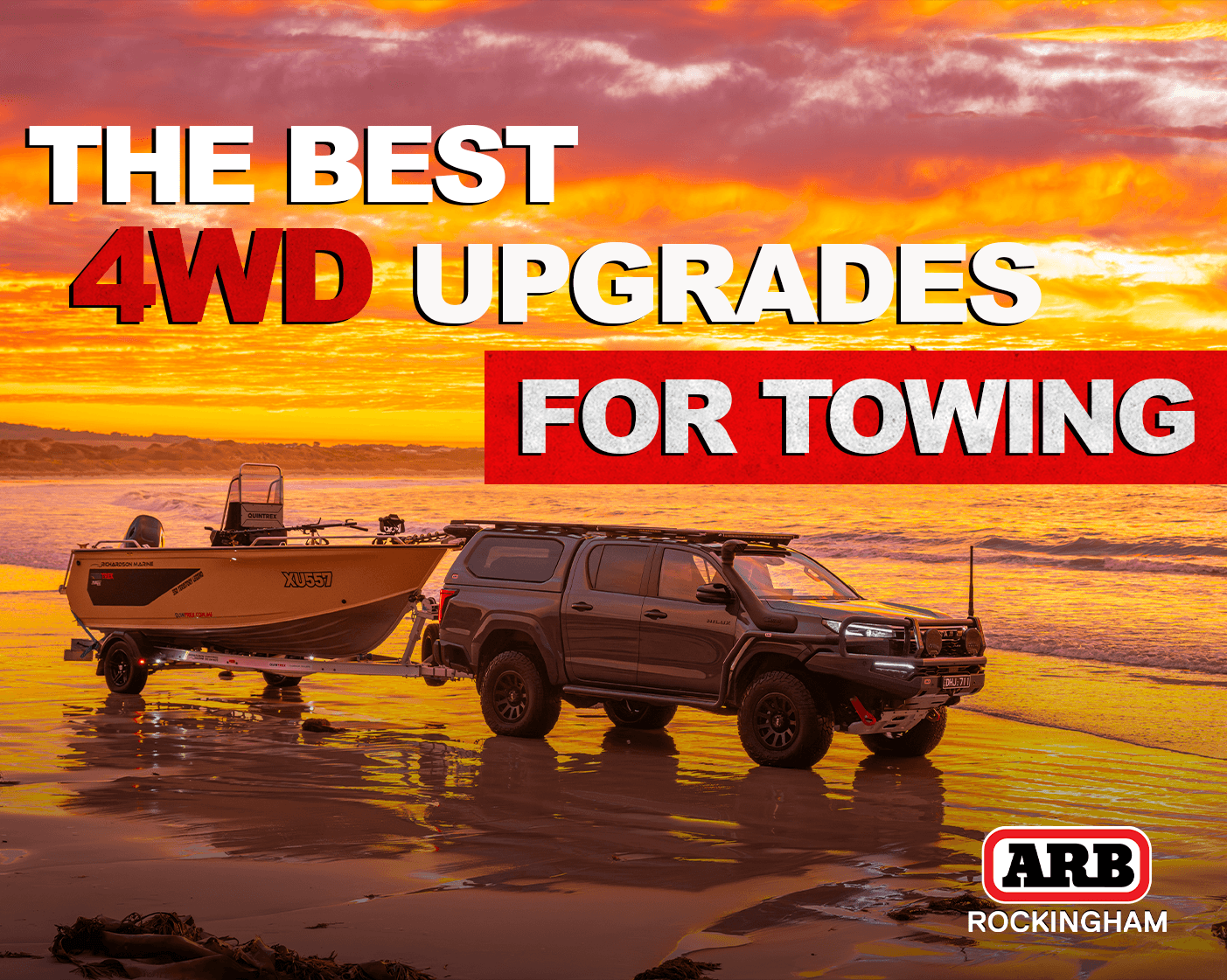 4WD towing a caravan with accessories for safer and more practical caravan towing