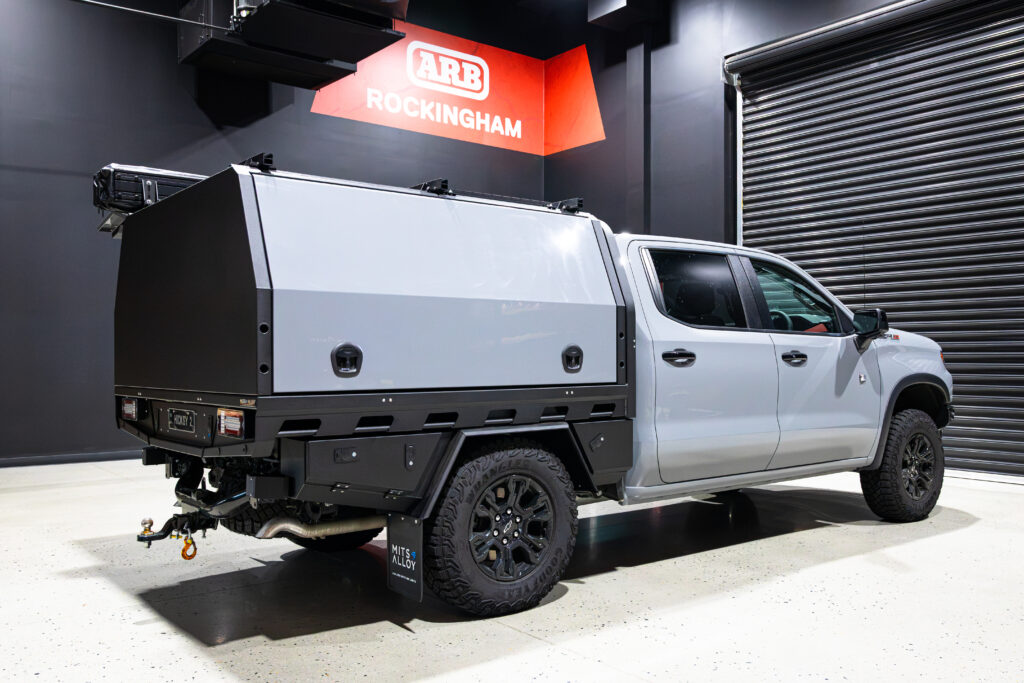 Chevrolet Silverado 1500 MITS Alloy tray and canopy build by ARB Rockingham