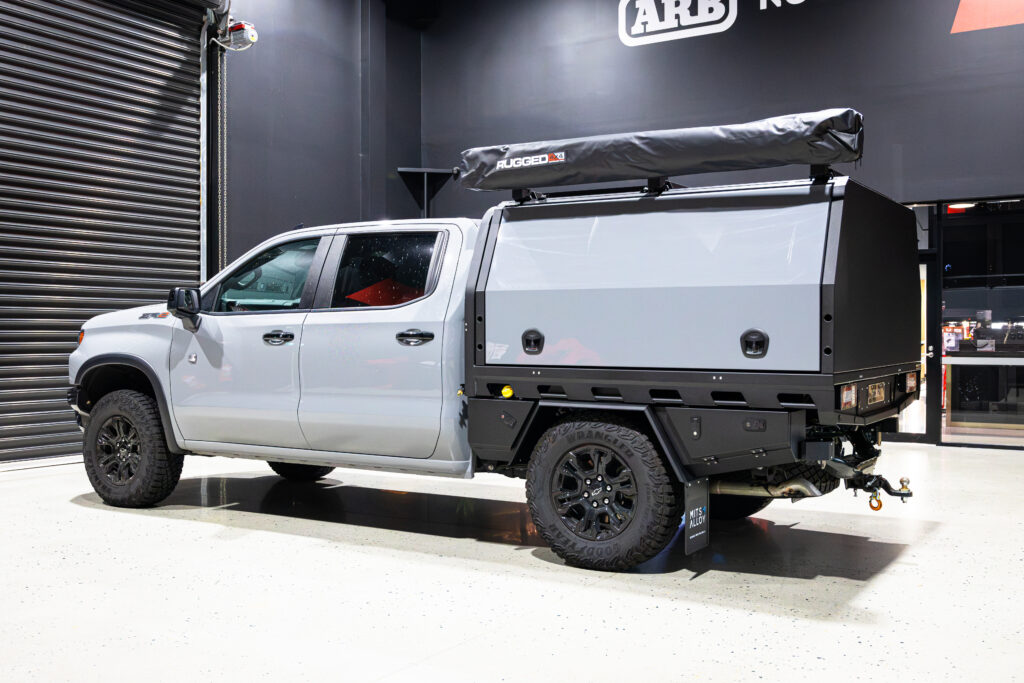 Chevrolet Silverado 1500 MITS Alloy tray and canopy build by ARB Rockingham