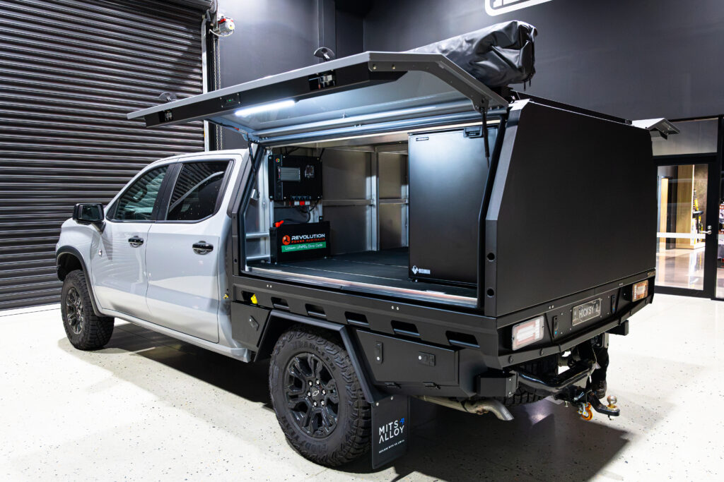 Chevrolet Silverado 1500 MITS Alloy tray and canopy build by ARB Rockingham