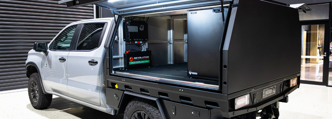 Chevrolet Silverado 1500 MITS Alloy tray and canopy build by ARB Rockingham