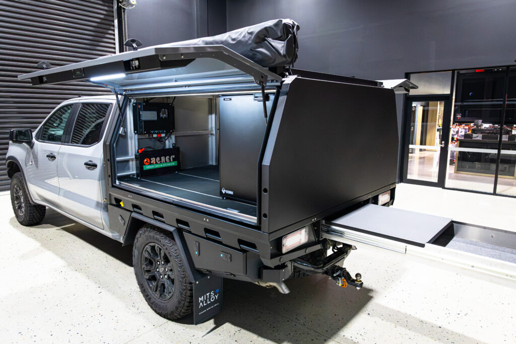 Chevrolet Silverado 1500 MITS Alloy tray and canopy build by ARB Rockingham